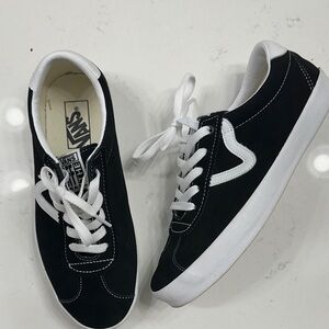 Brand new Vans Classic Black and White Low-Tops